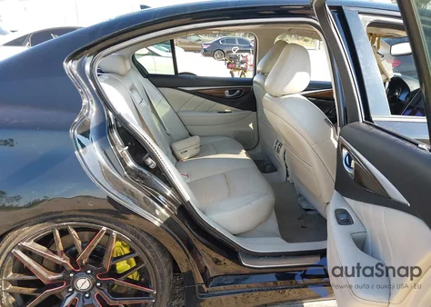 2015 Infiniti Q50 Hybrid Sport из США, поврежденный, VIN JN1AV7AP4FM790661